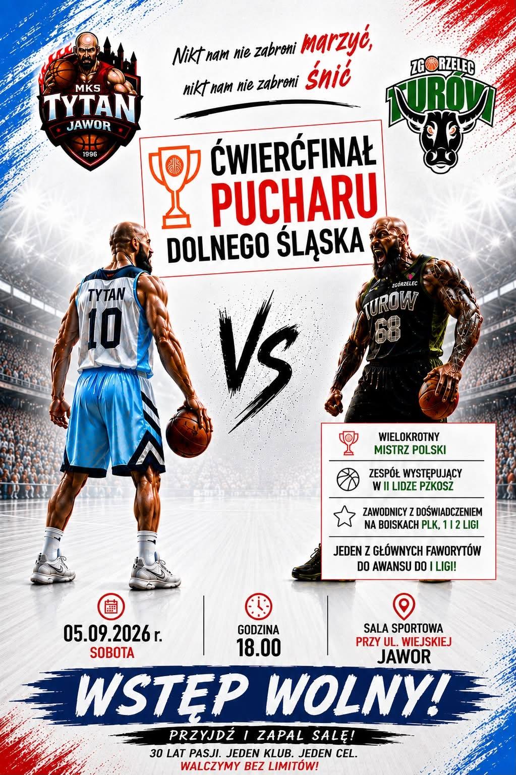 Wraca jaworski basket, na początek mecz z Turowem Zgorzelec