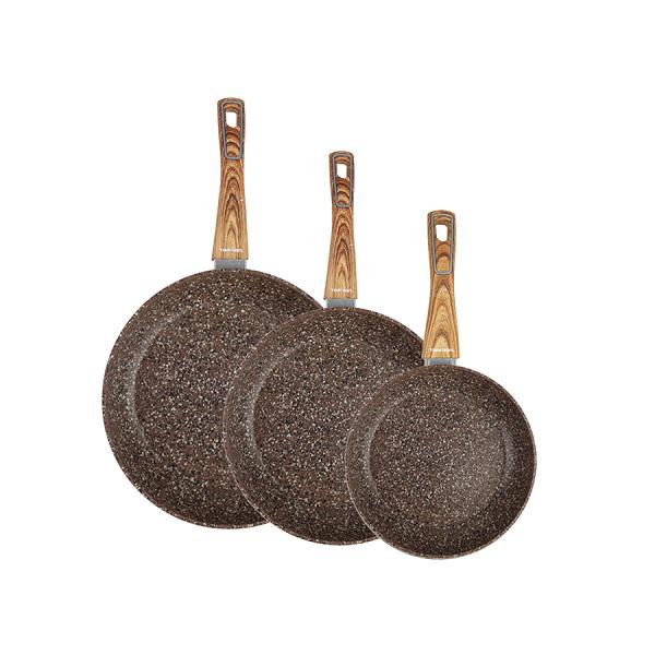 komplet 3 patelni granitowych topfann 202428cm
