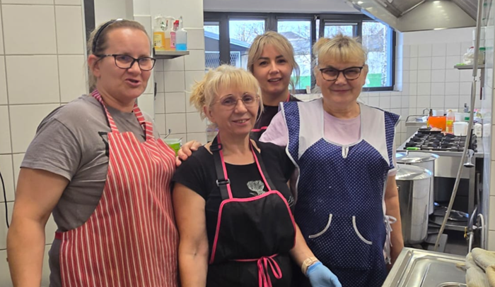 Od kuchni w Domu Samotnej Matki