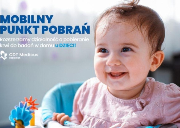 Mobilny punkt pobrań CDT Medicus – rozszerzamy działalność o pobieranie krwi u dzieci