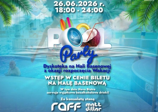 Wielkie otwarcie wakacji w Aquaparku Polkowice. Historyczne Pool Party już 26 czerwca
