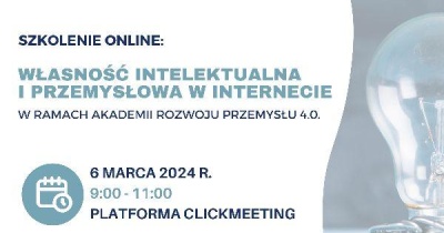 Własność intelektualna i przemysłowa w Internecie. Szkolenie ZPPM