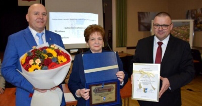  Wicestarosta Janina Mazur z tytułem „Zasłużony dla Gminy Kunice”