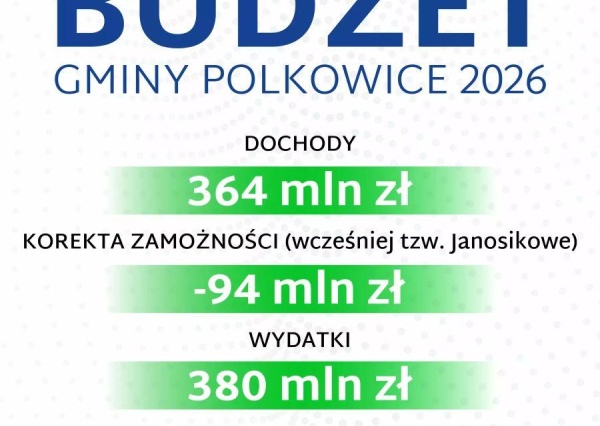 380 milionów na rozwój i dobrą jakość życia. Budżet Polkowic przyjęty