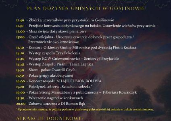 Dożynki Gminne Gminy Miłkowice