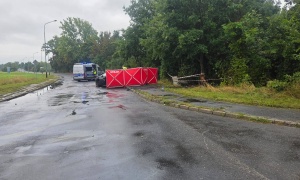 Śmiertelny wypadek na ul. Nowodworskiej w Legnicy