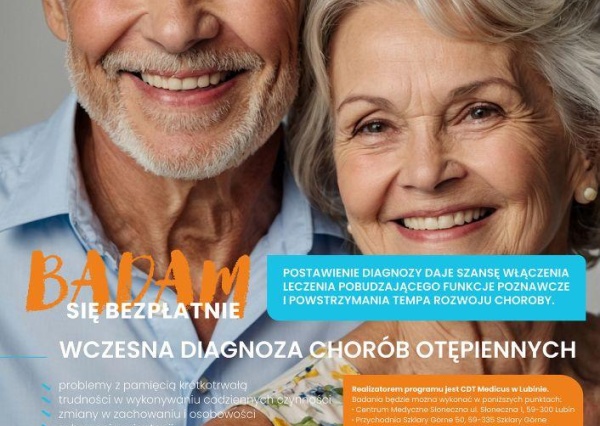 Bezpłatny program wczesnej diagnozy chorób otępiennych w powiecie lubińskim