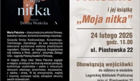 Spotkanie z Marią Pakulnis i jej książką 
