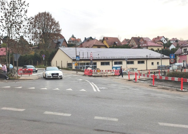 Krzyżówka przy nowym markecie do przebudowy 