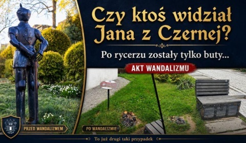 Zniknął legendarny rycerz! W Bolkowie zostały po nim tylko buty