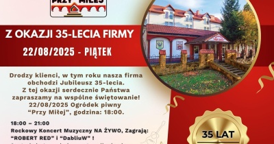 Świętuj z nami 35-lecie Przy Miłej. Będzie szampańska zabawa