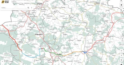 Cyklostrada Dolnośląska pomiędzy Lubinem i Ścinawą