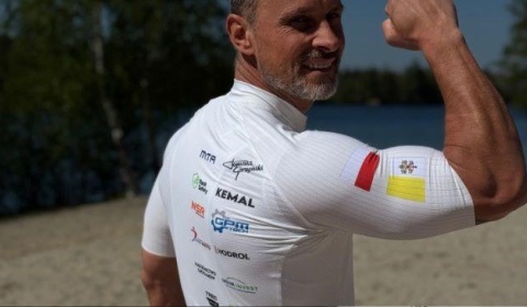 Strażak z Polkowic pedałuje do Rzymu. Przed nim 1700 km. Jedzie dla dzieci
