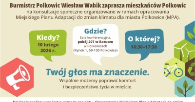 W Polkowicach chcą porozmawiać o zmianach klimatu 