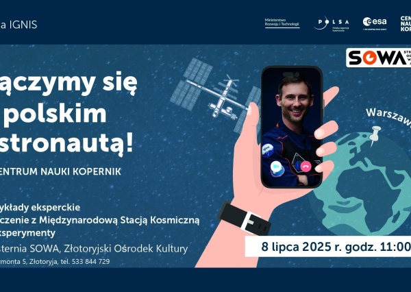 Kosmiczna lekcja na żywo. Złotoryja połączy się na żywo w 13. dniu misji ze Sławoszem Uznańskim-Wiśniewskim