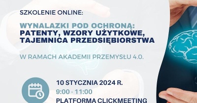 Wynalazki pod ochroną – patenty, wzory użytkowe, tajemnica przedsiębiorstwa. Szkolenie onlne!