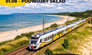 Szturm na pociąg nad Bałtyk! Koleje Dolnośląskie 1 sierpnia podwajają skład, bo biletów zabrakło w mgnieniu oka