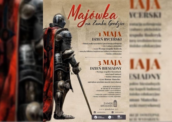 Historyczna majówka na Zamku Grodziec.Potem rajd rowerowy związkowców KGHM