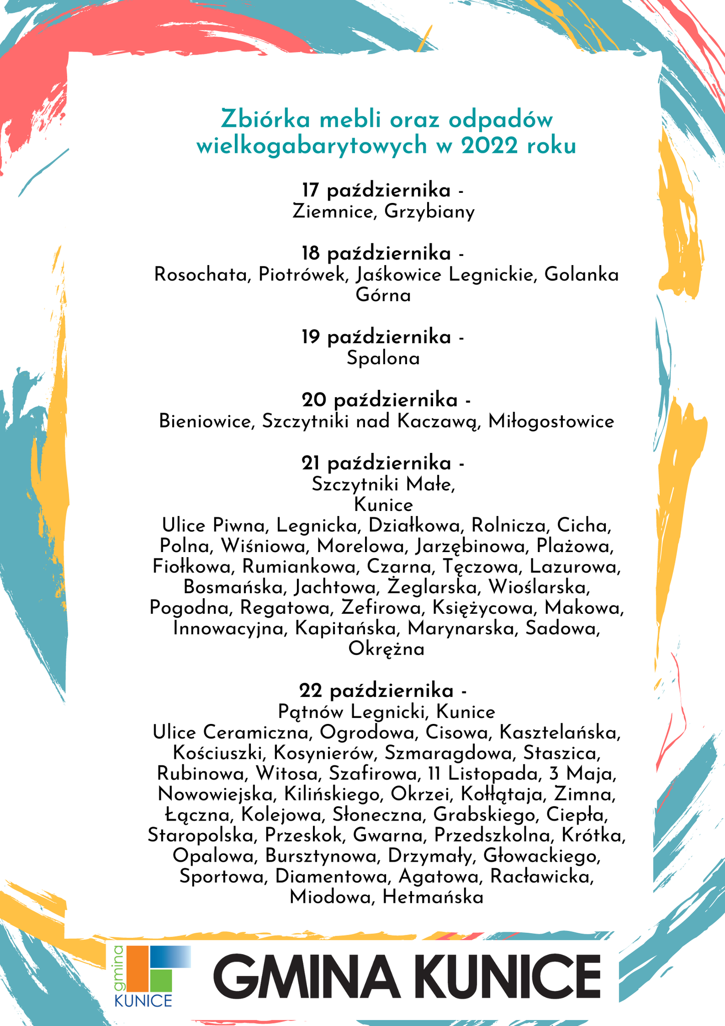 W Kunicach zabiorą wielogabaryty