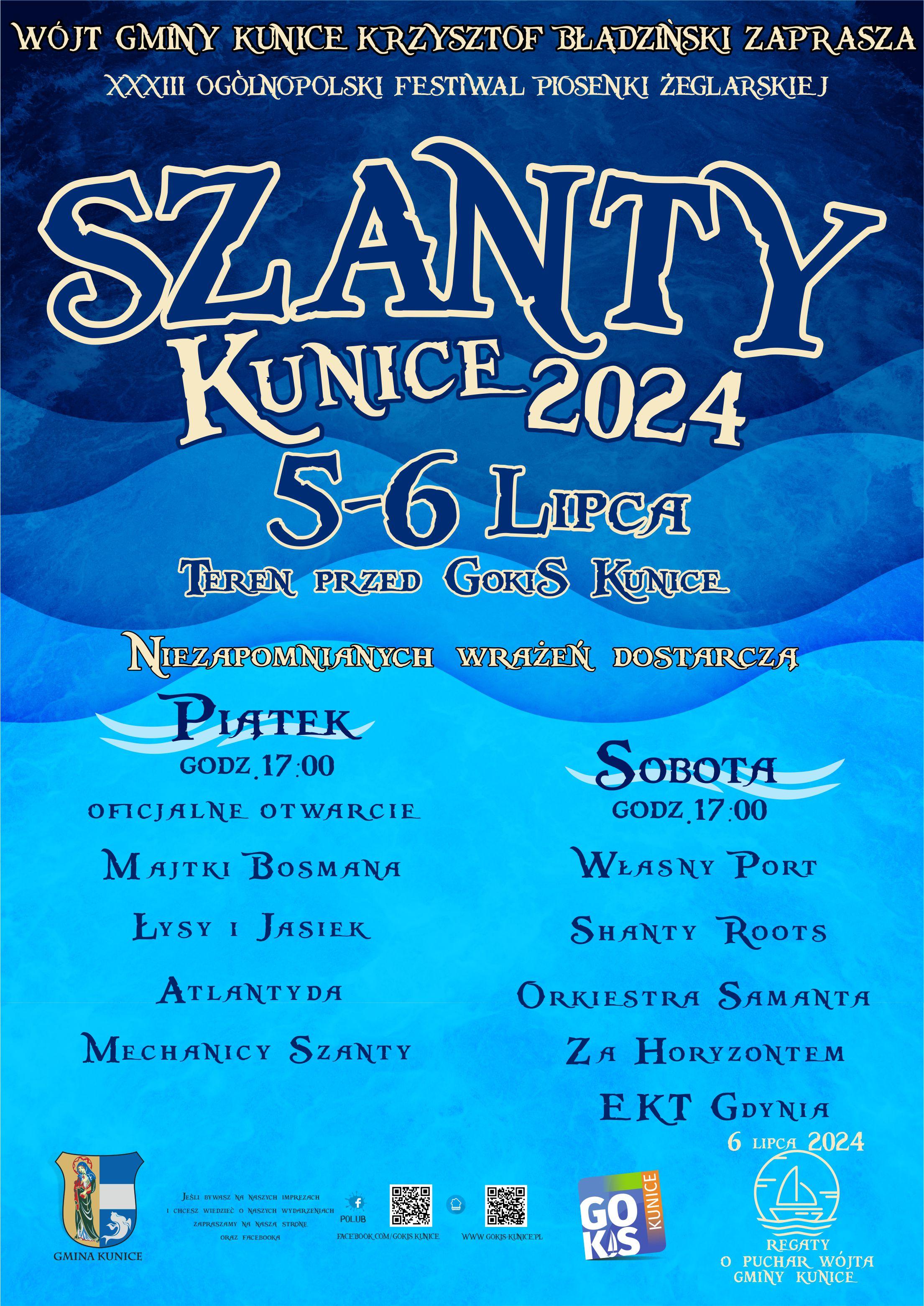Zapraszamy na XXXIII Szanty