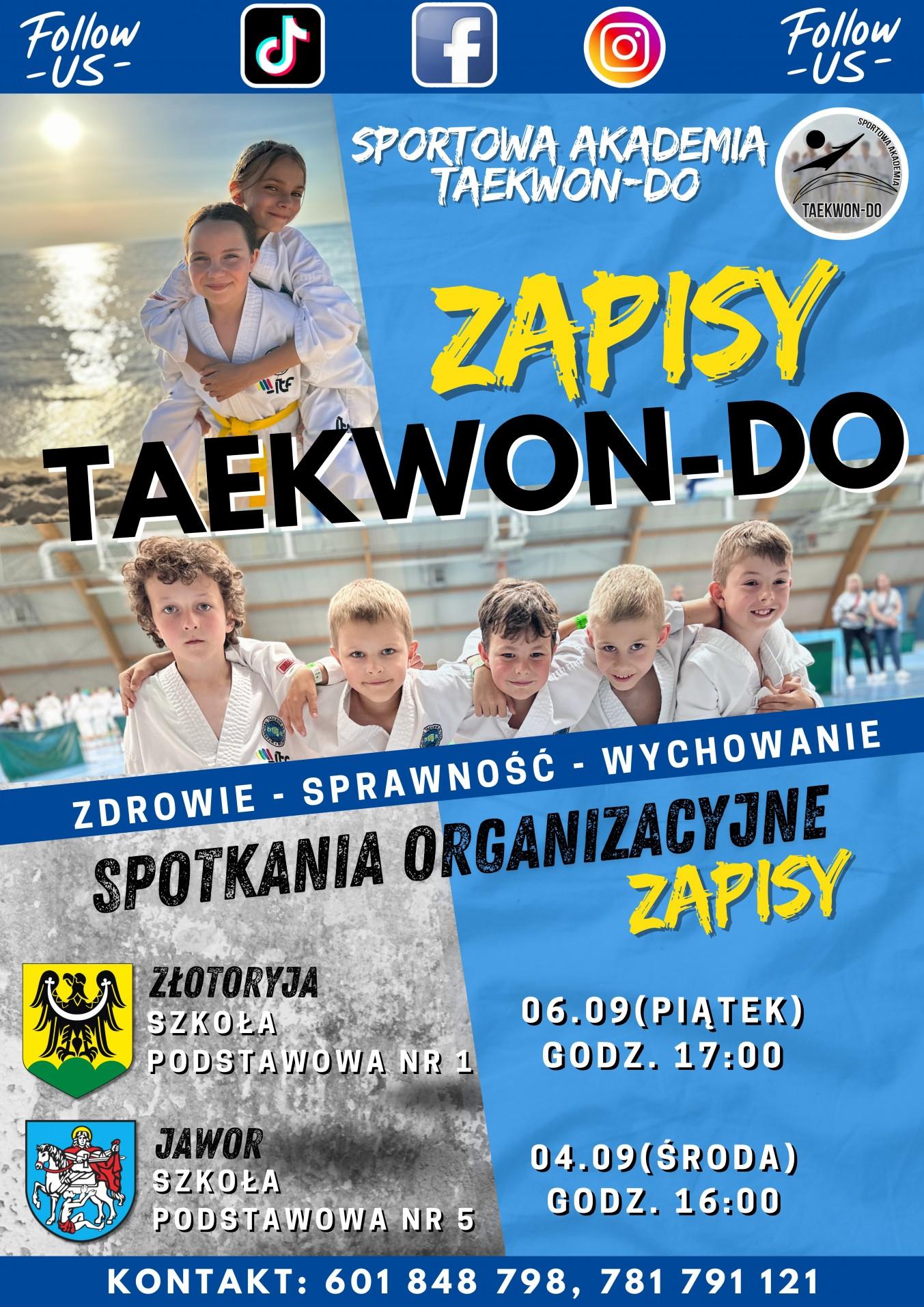 Zostań wojownikiem taekwon-do Właśnie rusza nabór na nowy sezon