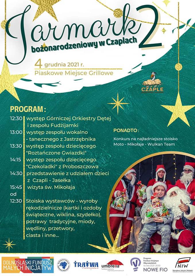 Zapraszamy na Jarmark Bożonarodzeniowy w Czaplach