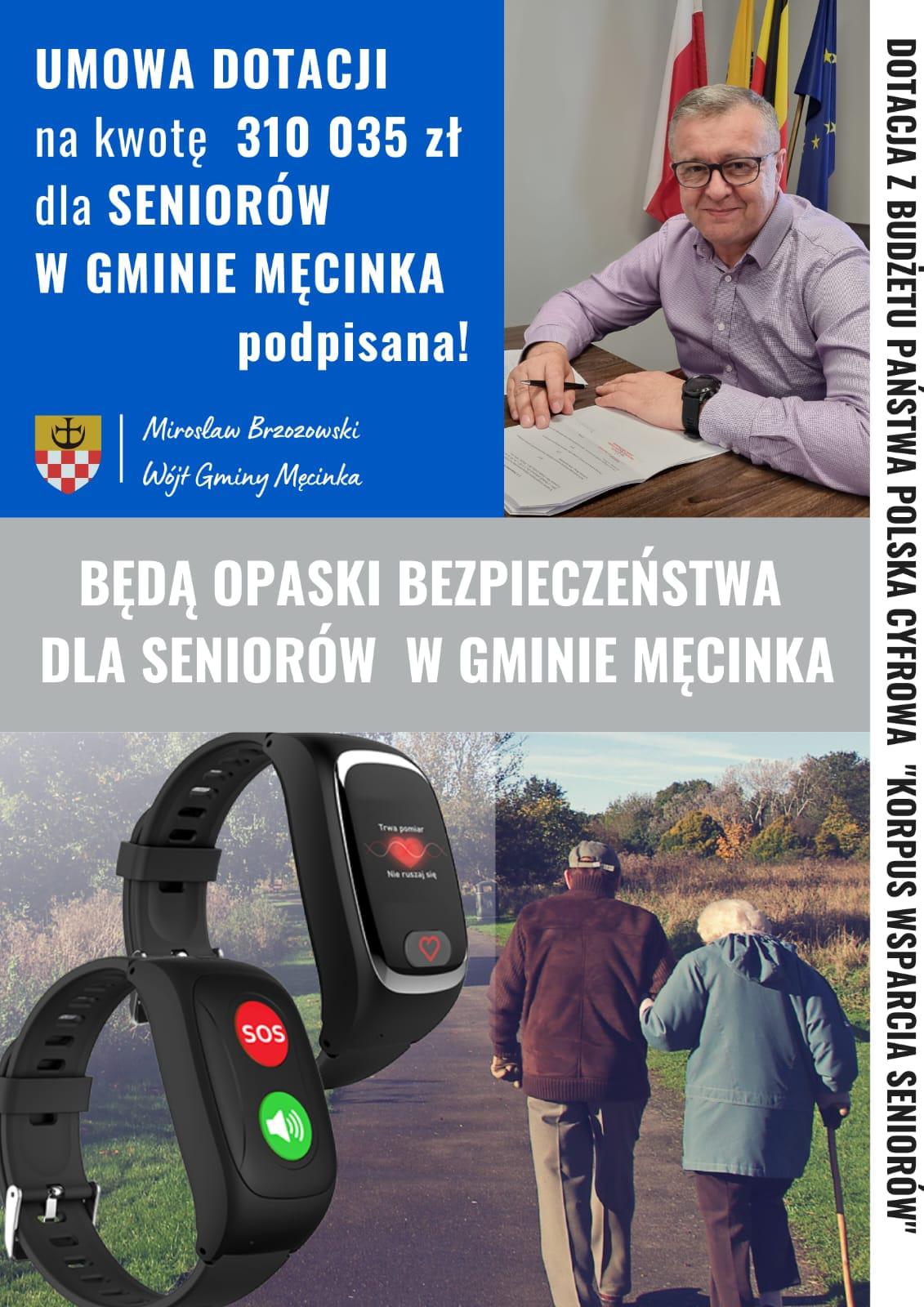 Opaski bezpieczeństwa dla seniorów w Męcince
