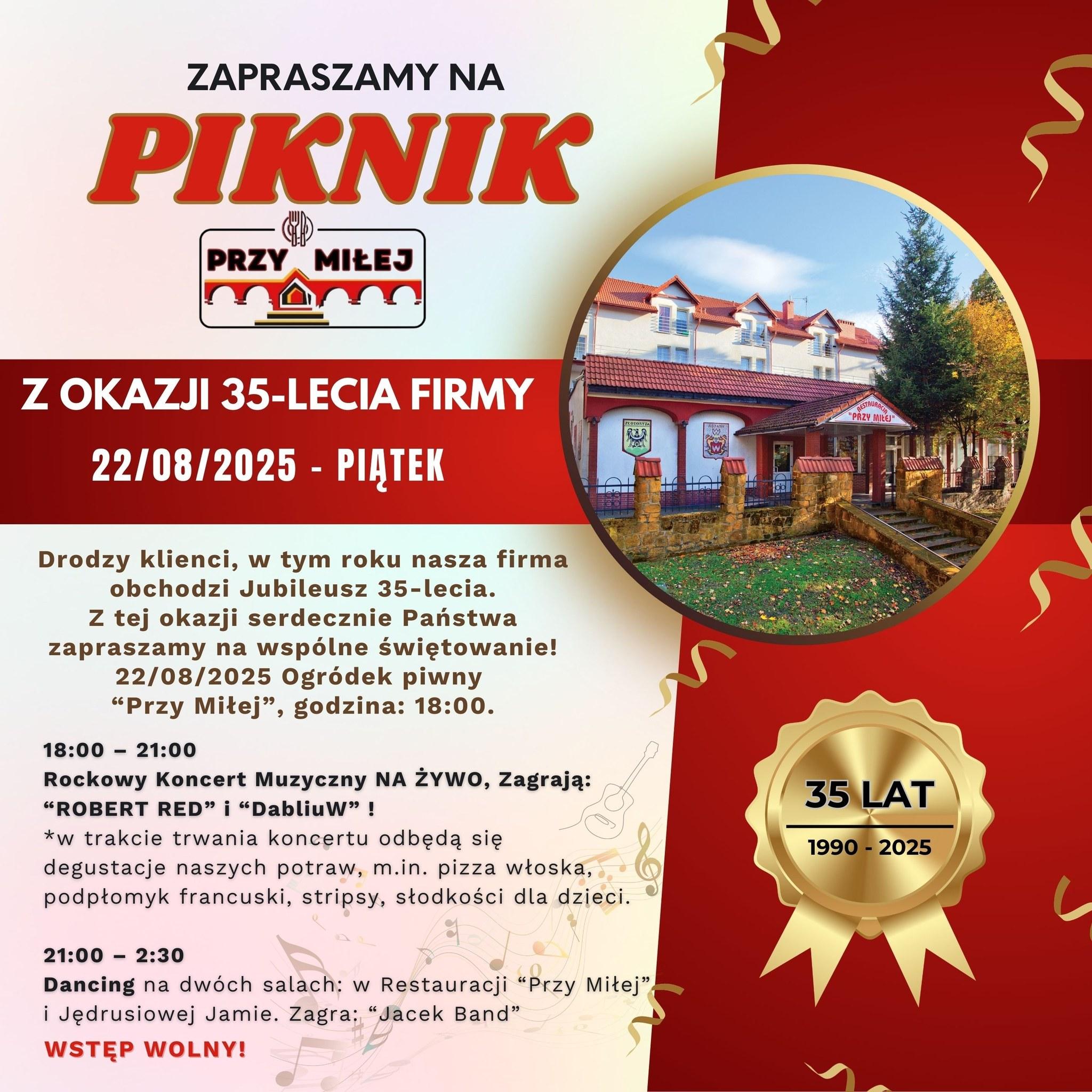 Świętuj z nami 35-lecie Przy Miłej. Będzie szampańska zabawa !