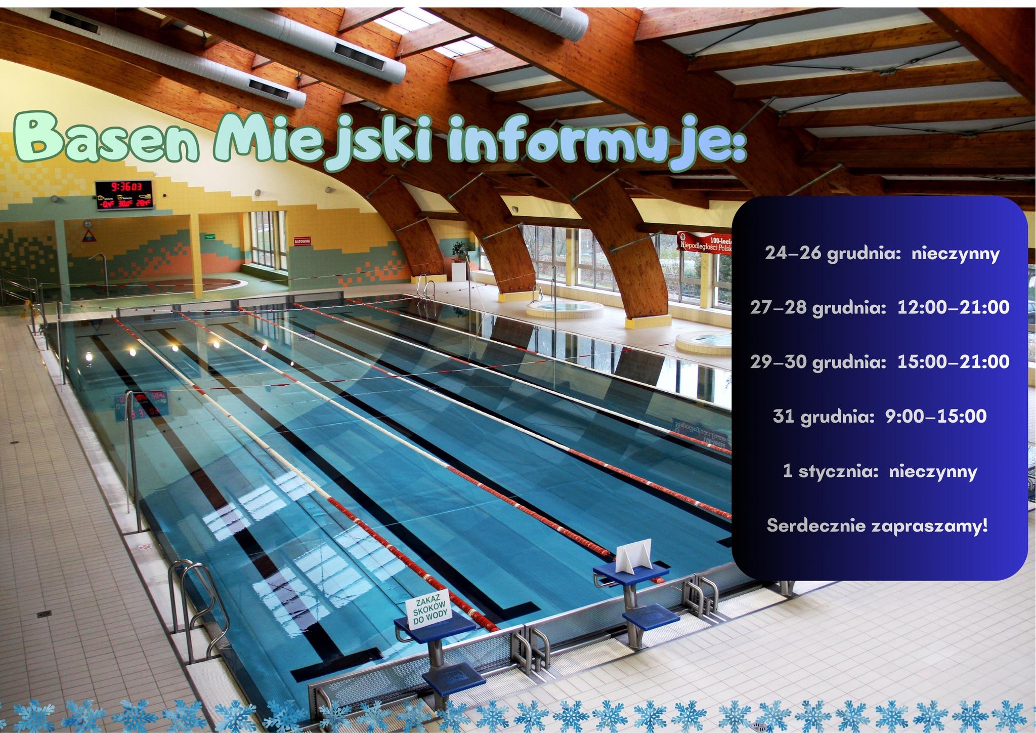 Basen w Chojnowie w czasie świąt