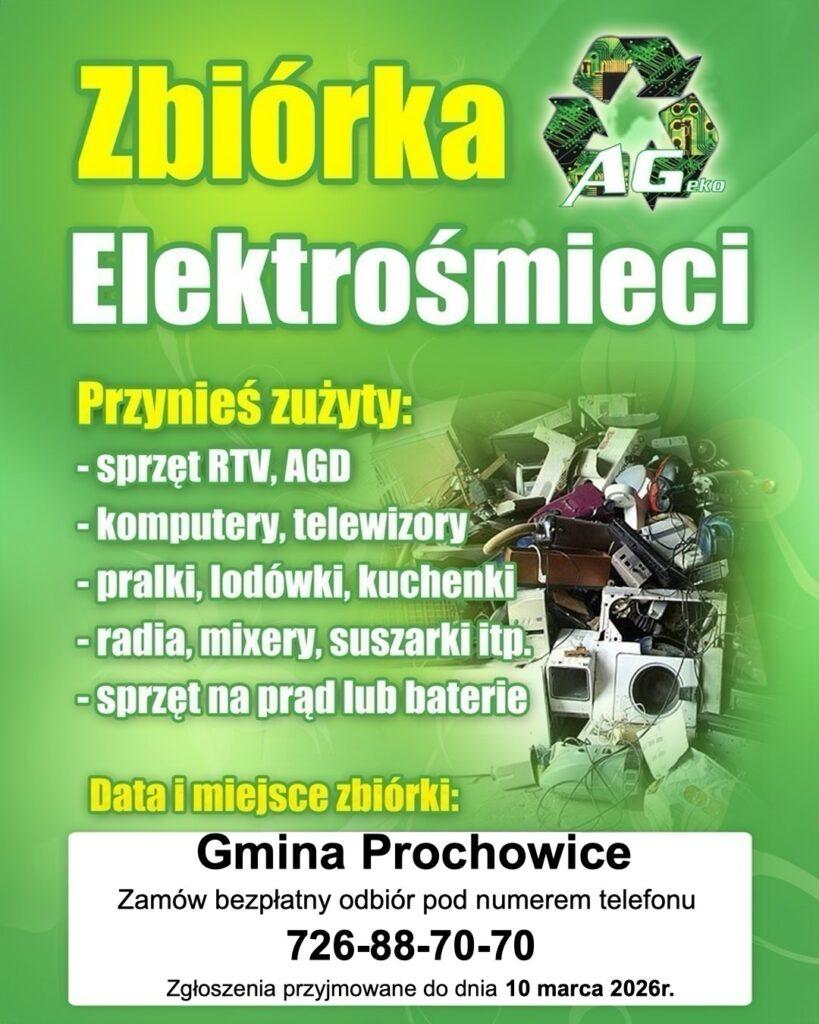 Zbiórka elektroodpadów w Gminie Prochowice