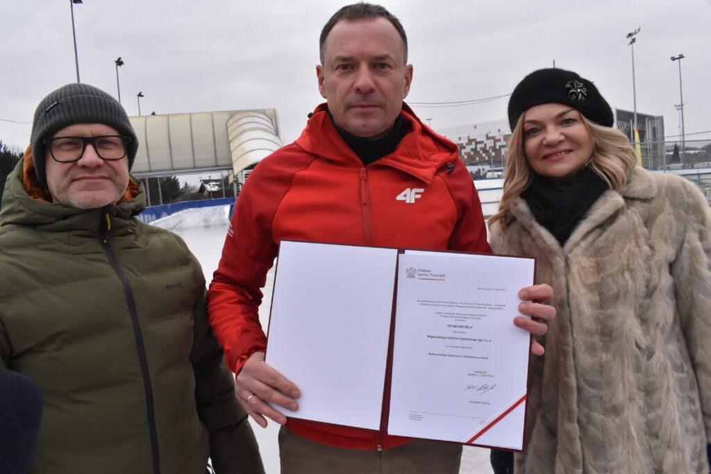  10 milionów dla Lubina na zadaszone lodowisko i tor do short tracku