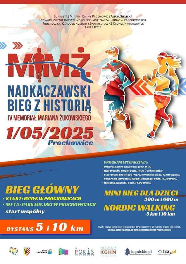 Nadkaczawski Bieg z Historią – IV Memoriał Mariana Żukowskiego już 1 maja w Prochowicach