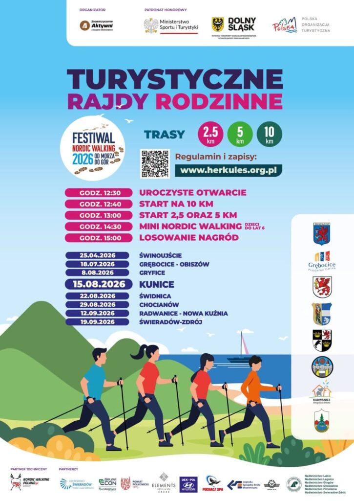 Rodzinny festiwal aktywności w Kunicach. Rajdy, nordic walking i atrakcje dla całych rodzin