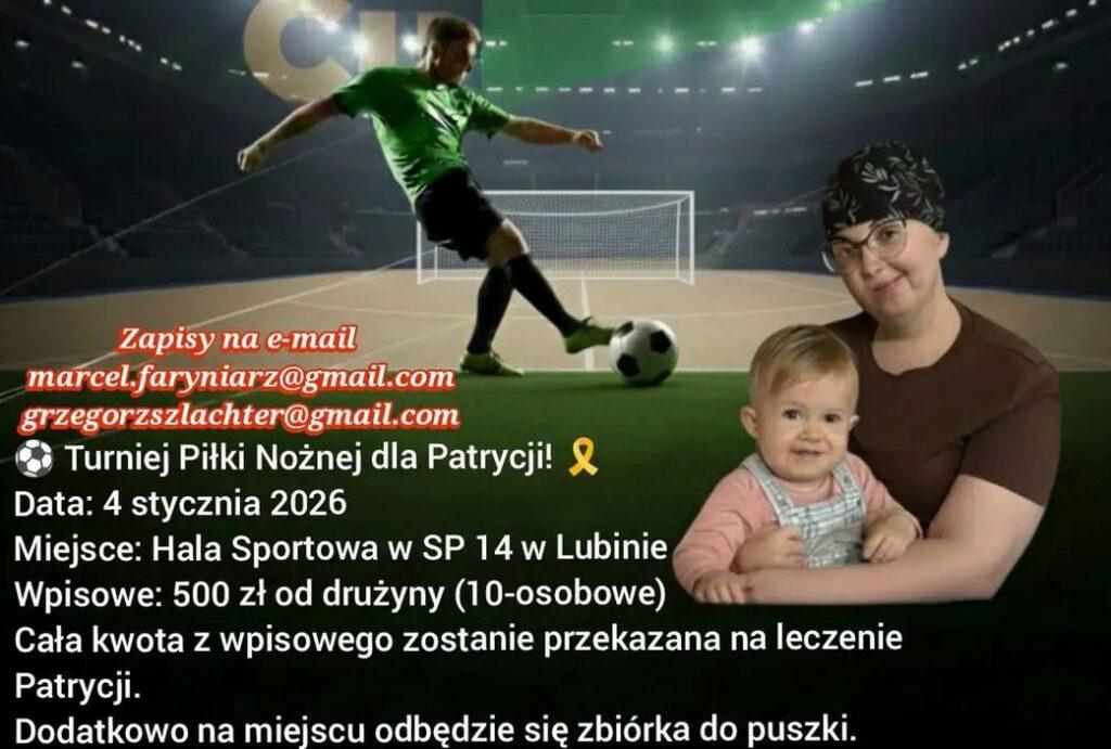 Zagrają dla Patrycji, młodej mamy zmagającej się z nowotworem