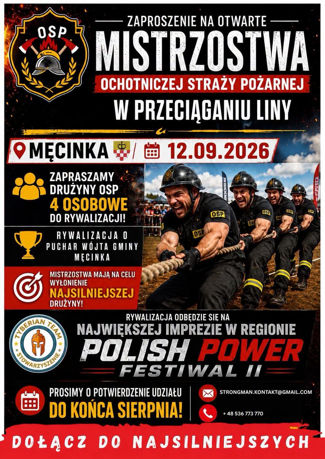 Strażacy chwycą za linę ! Będzie ostra walka i 5 tys. zł do wygrania