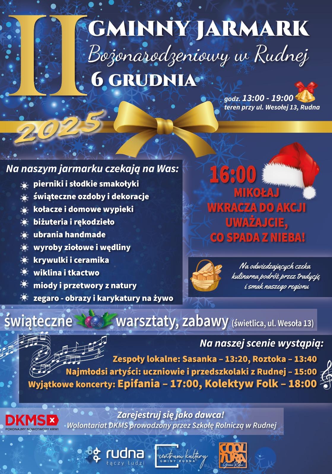 6 grudnia magia świąt zawita do stolicy gminy Rudna