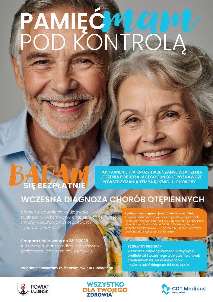 Bezpłatny program wczesnej diagnozy chorób otępiennych w powiecie lubińskim