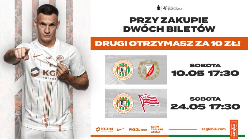 Kibicowski dwupak na mecze Miedziowych z Widzewem i Cracovią