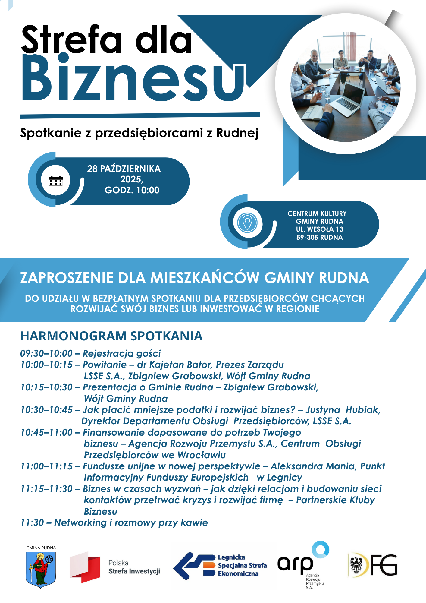 "Strefa dla biznesu" w gminie Rudna. Wójt Zbigniew Grabowski zaprasza