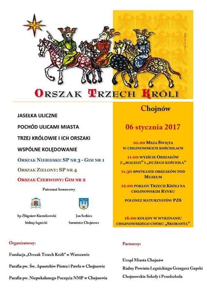 Orszak Trzech Króli po raz pierwszy w Chojnowie
