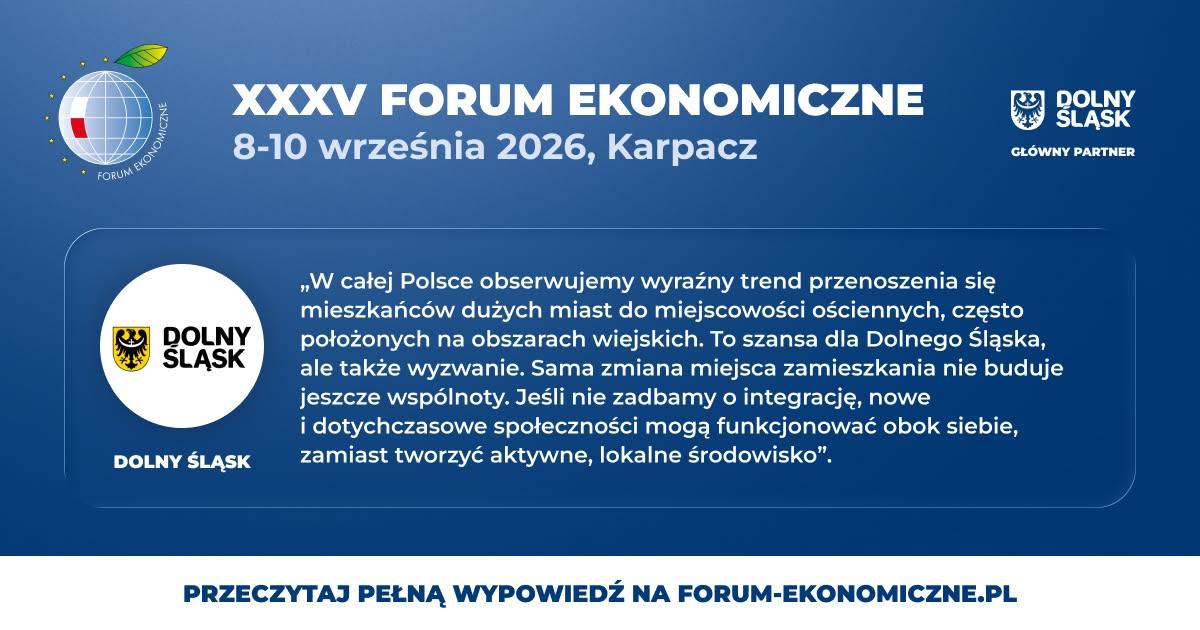 Od wtorku Karpacz stanie się gospodarczą stolicą Polski. Rusza 35. Forum Ekonomiczne