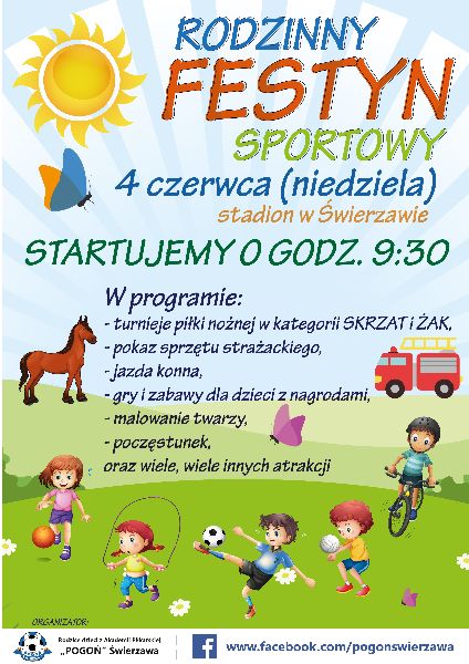 Zapraszamy na rodzinny festyn sportowy