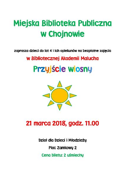 Co jest grane w Chojnowie?