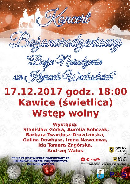 Bożonarodzeniowy koncert w Kawicach