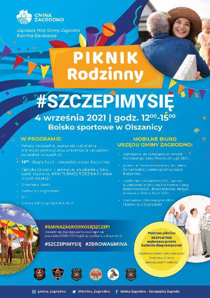 Piknik rodzinny #SzczepimySię w Gminie Zagrodno