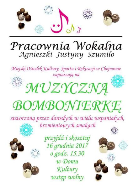 W sobotę smakowita Muzyczna Bombonierka