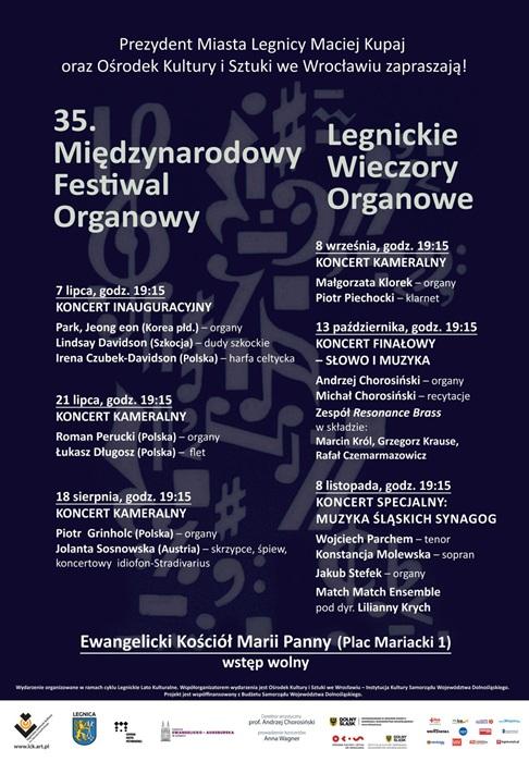 Rozpoczyna się 35. edycja Legnickich Wieczorów Organowych