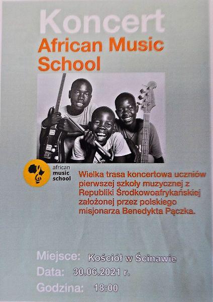Koncert African Music School w Ścinawie