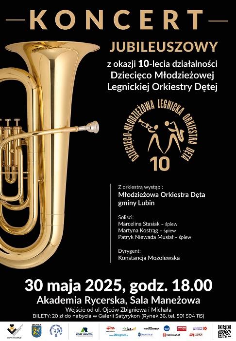 Koncert Jubileuszowy Dziecięco-Młodzieżowej Legnickiej Orkiestry Dętej