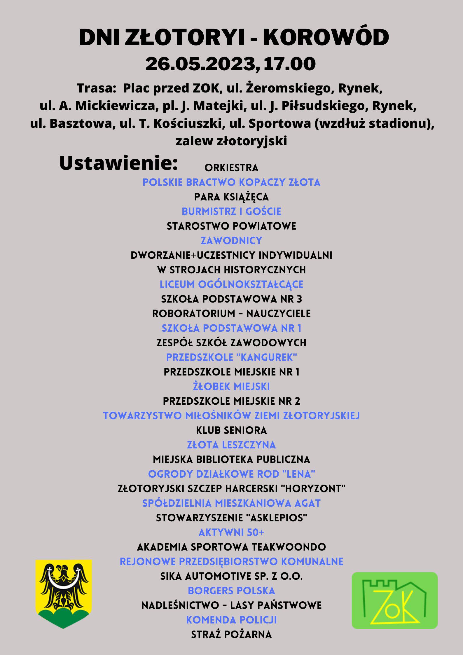 Kto za kim w korowodzie? Podajemy porządek